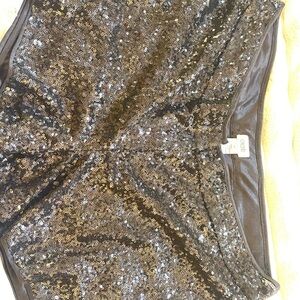 Express Black Sequin Shorts